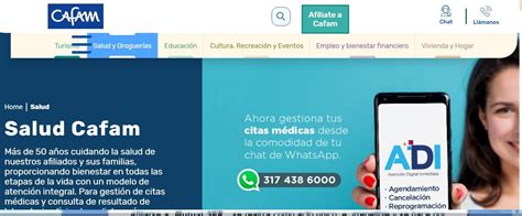 citas.medicas cafam|Cafam 